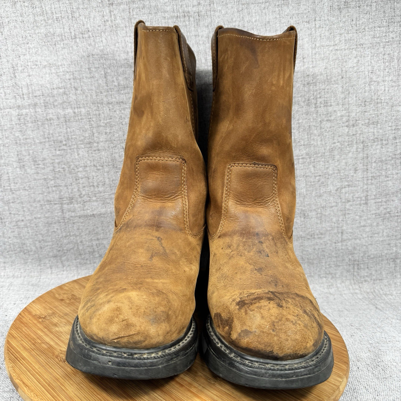 Wolverine Boots Mens 12 M Wellington DD Work Leather Soft Toe Goodyear Welted