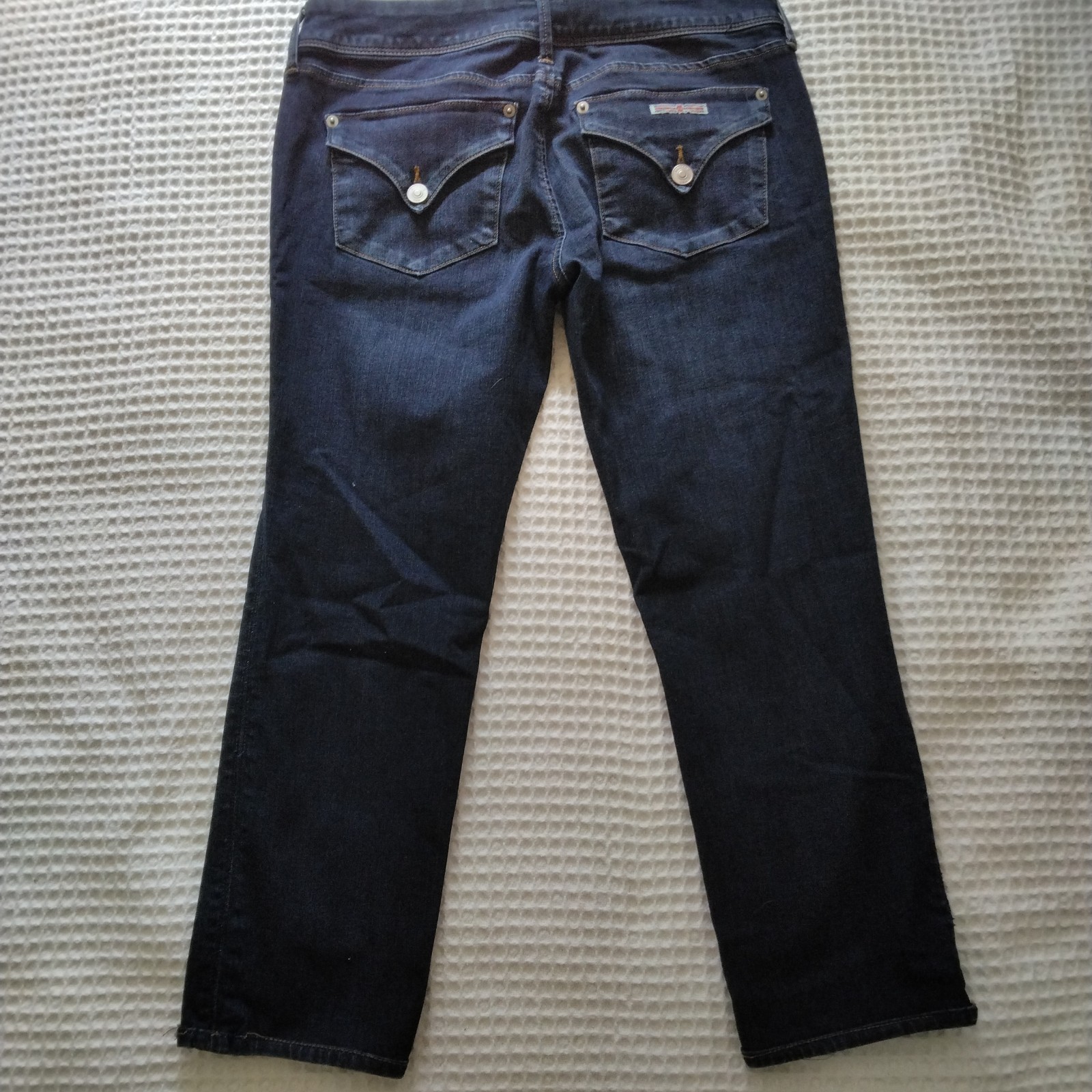 Hudson Jeans Women’s Dark Wash Cropped Cuffed Jeans – Size 27