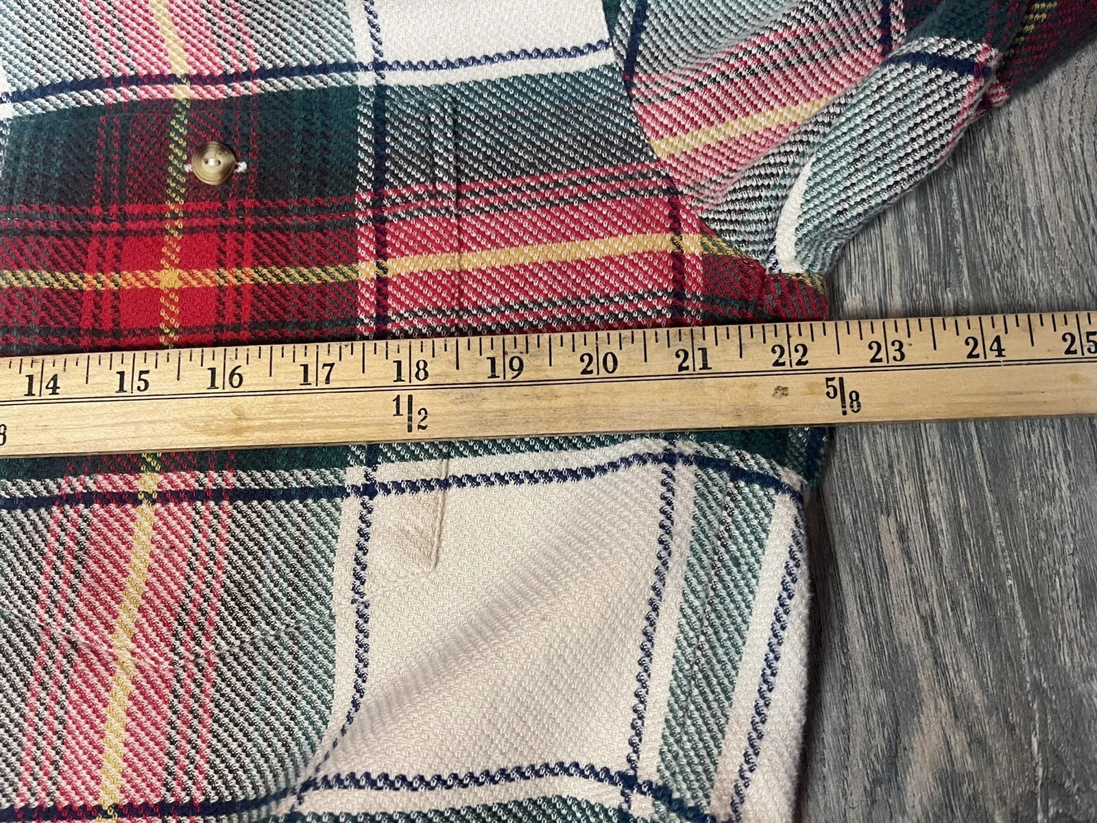 HATICO PERFORMANCE LONG SLEEVE PLAID FLANNEL 100% BAUMWOLLE COTTON SIZE MENS M