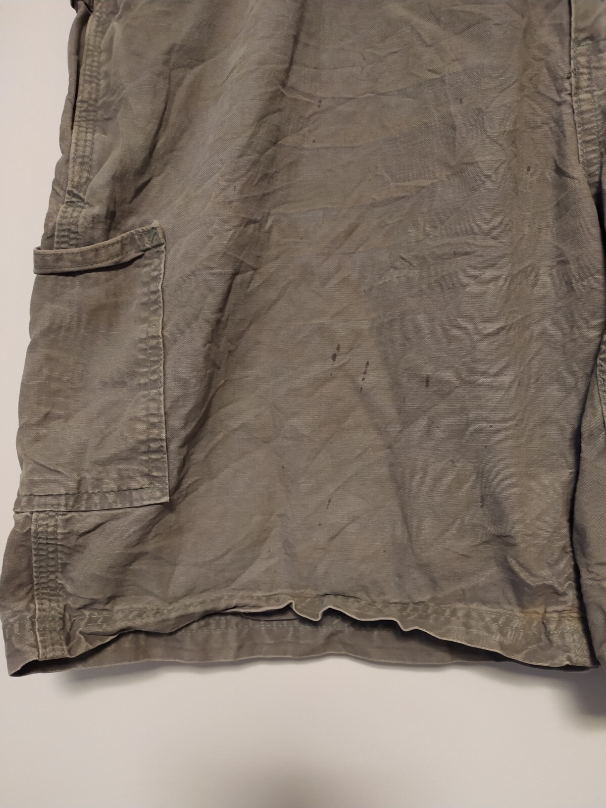 Carhartt Shorts Mens W40 Grey Cargo Utility Carpenter B147 FAT Paint Marks Work
