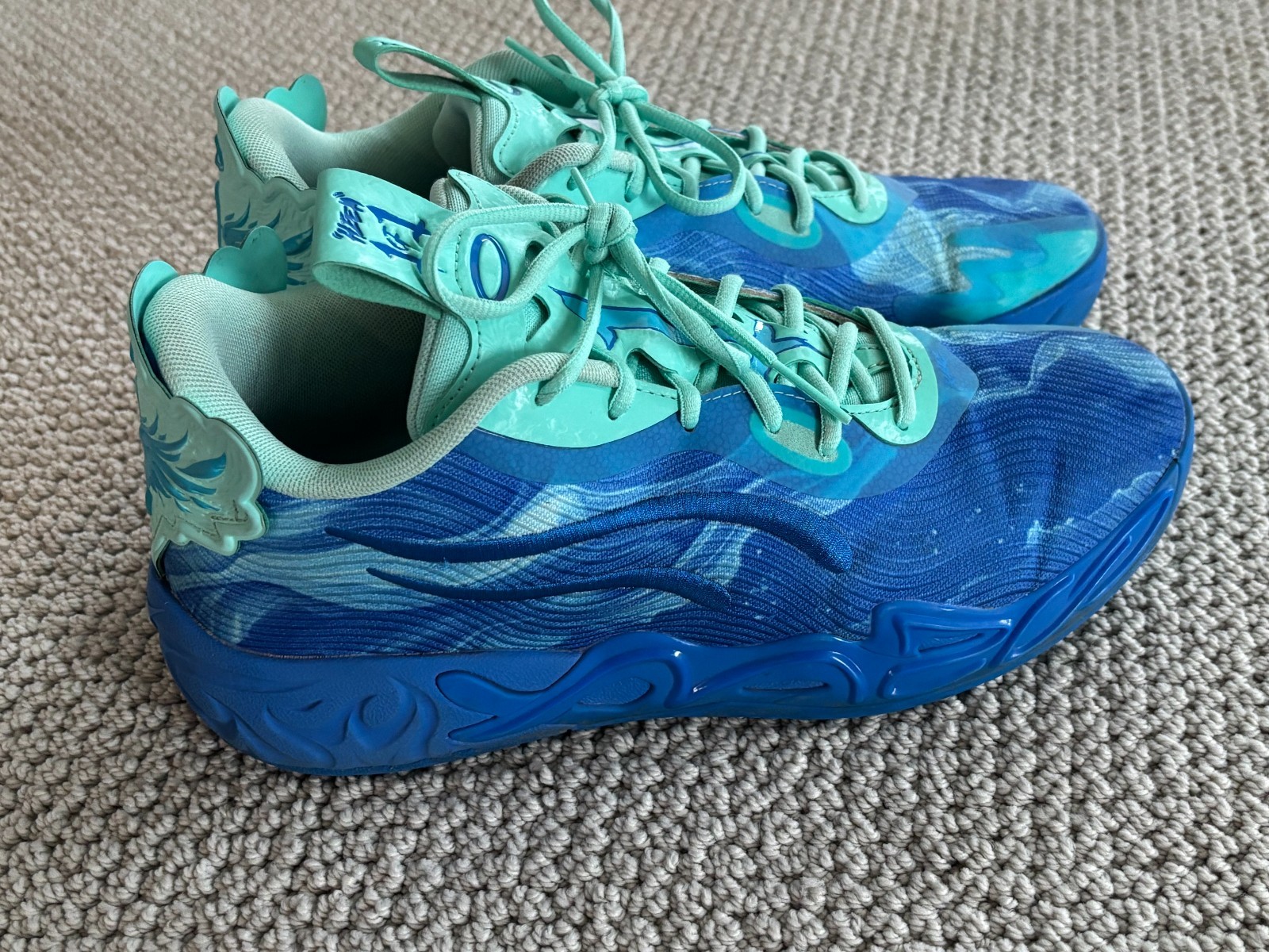 PUMA X Lamelo Ball Mb.04 Lo Team Basketball Sneakers Shoes Ultra Blue Mens 10