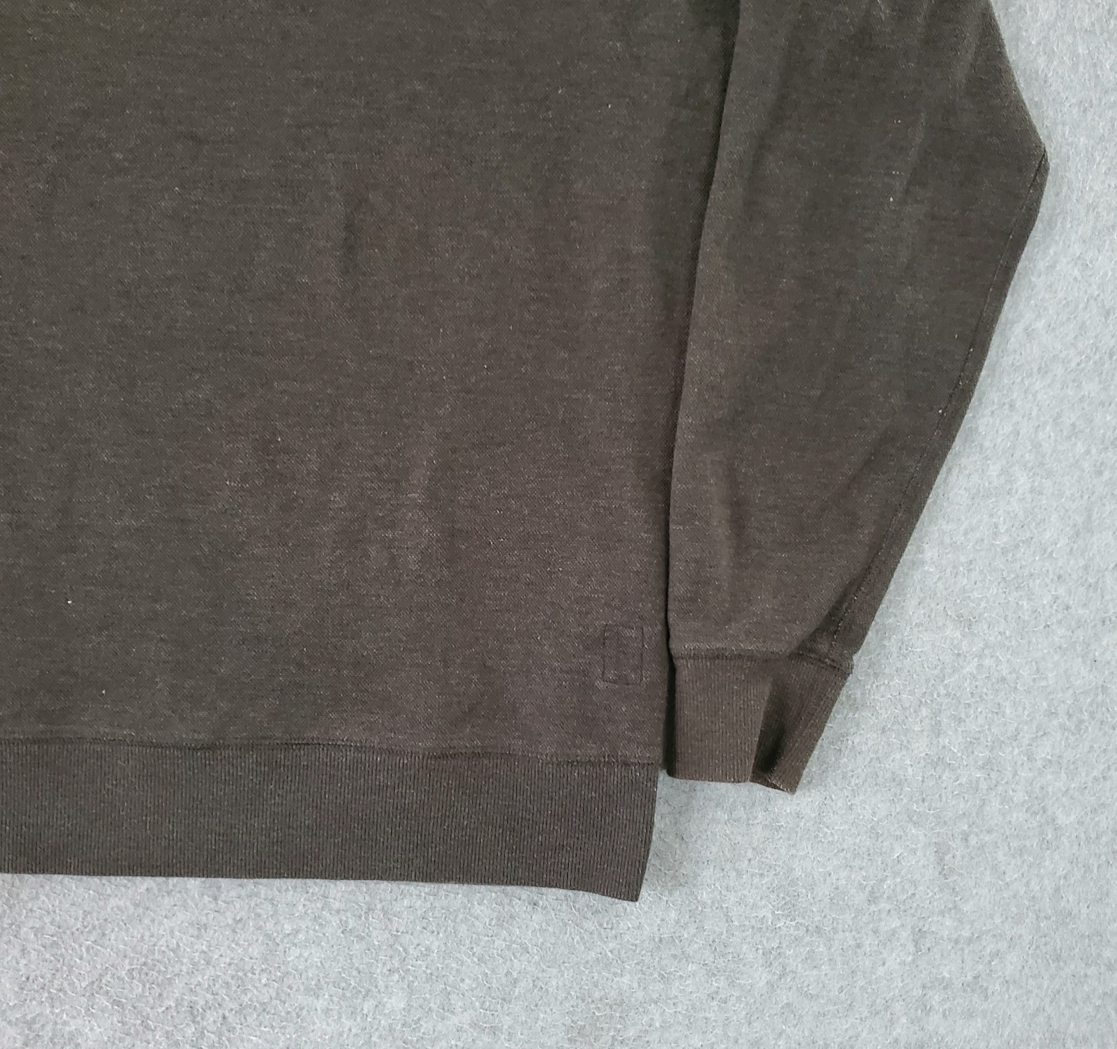 Vuori Jeffreys Sweatshirt Mens Medium Pullover Zip Pocket Brown Crew Neck V218