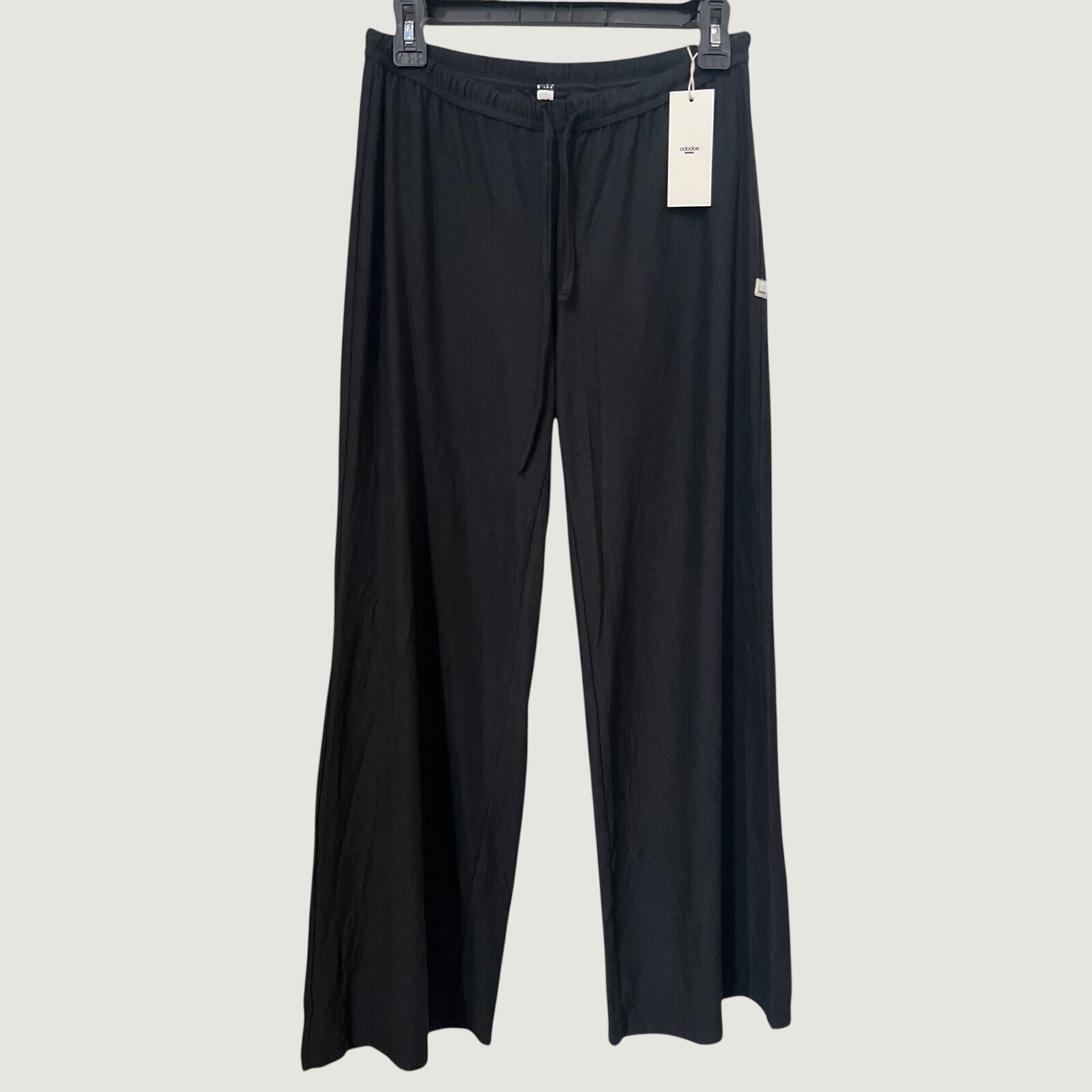 Ododos Wide Leg Drawstring Lounge Pants Black S
