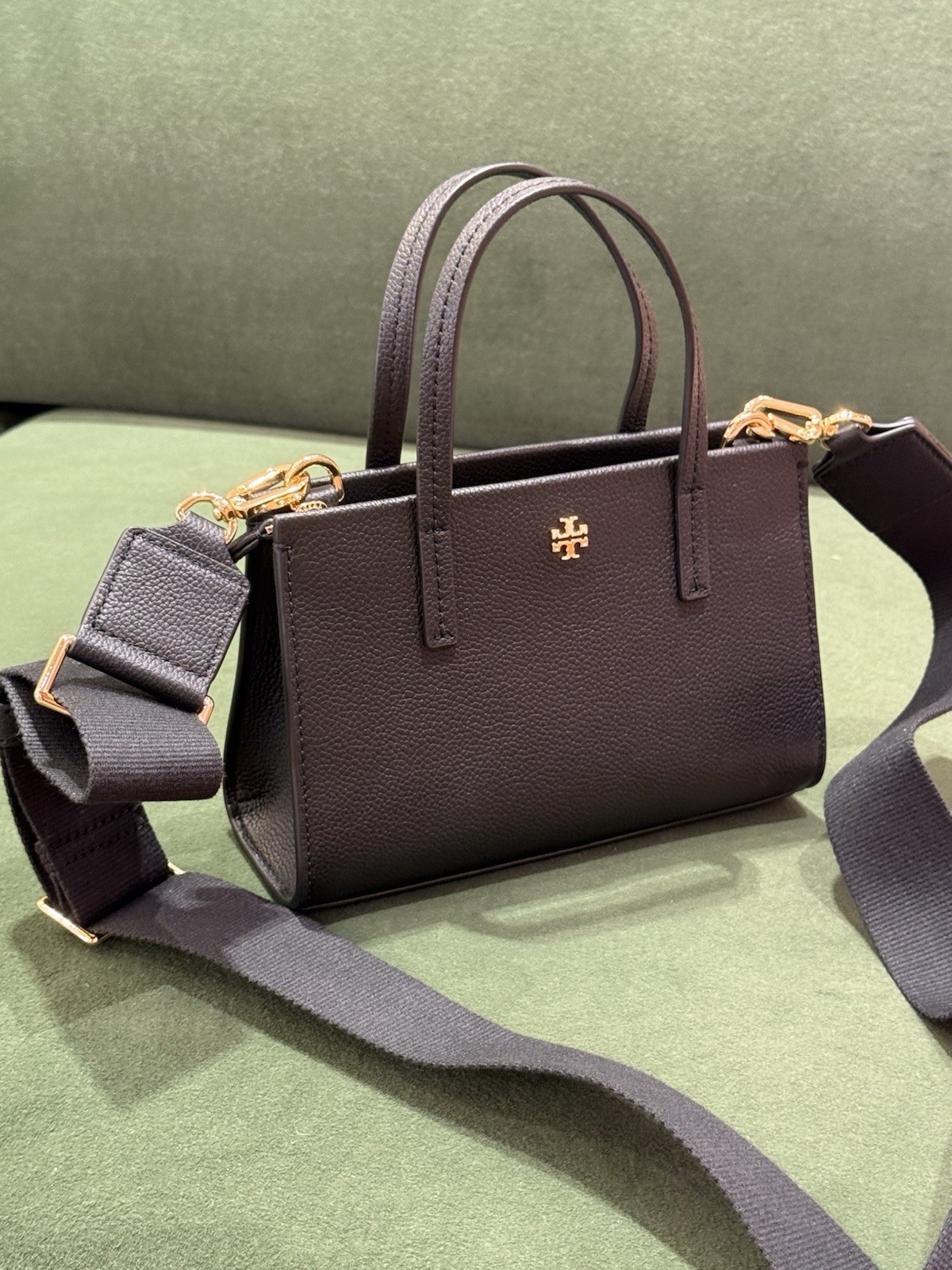 Tory Burch Blake Mini Tote 176875 $300 Black new