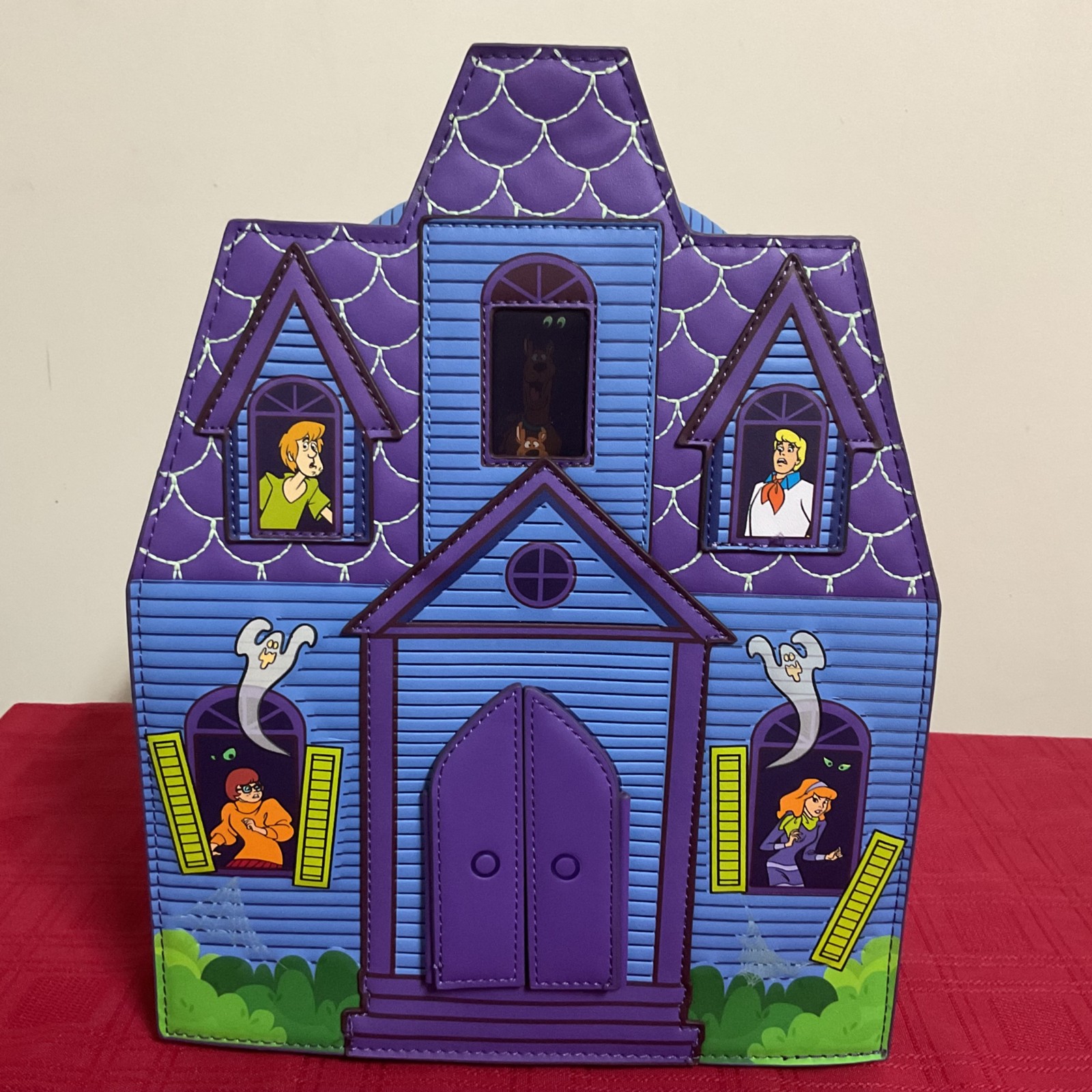 LOUNGEFLY SCOOBY-DOO MYSTERY INC. HAUNTED MANSION MINI BACKPACK NWT!!!