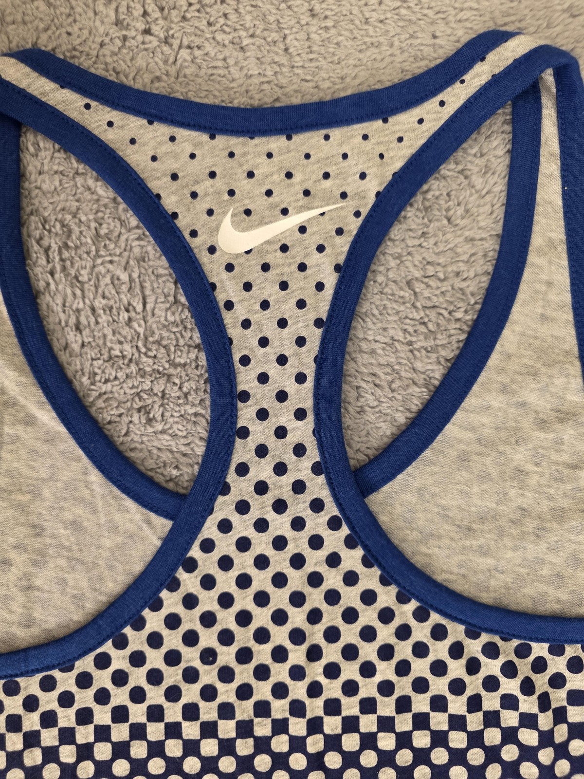 Tank Top Womens Medium Blue Gray NFL Football Racerback Nike Indianapolis Colts