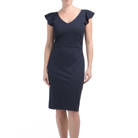 NWT J. McLaughlin Treecia Dress M MSRP $208 Navy Blue