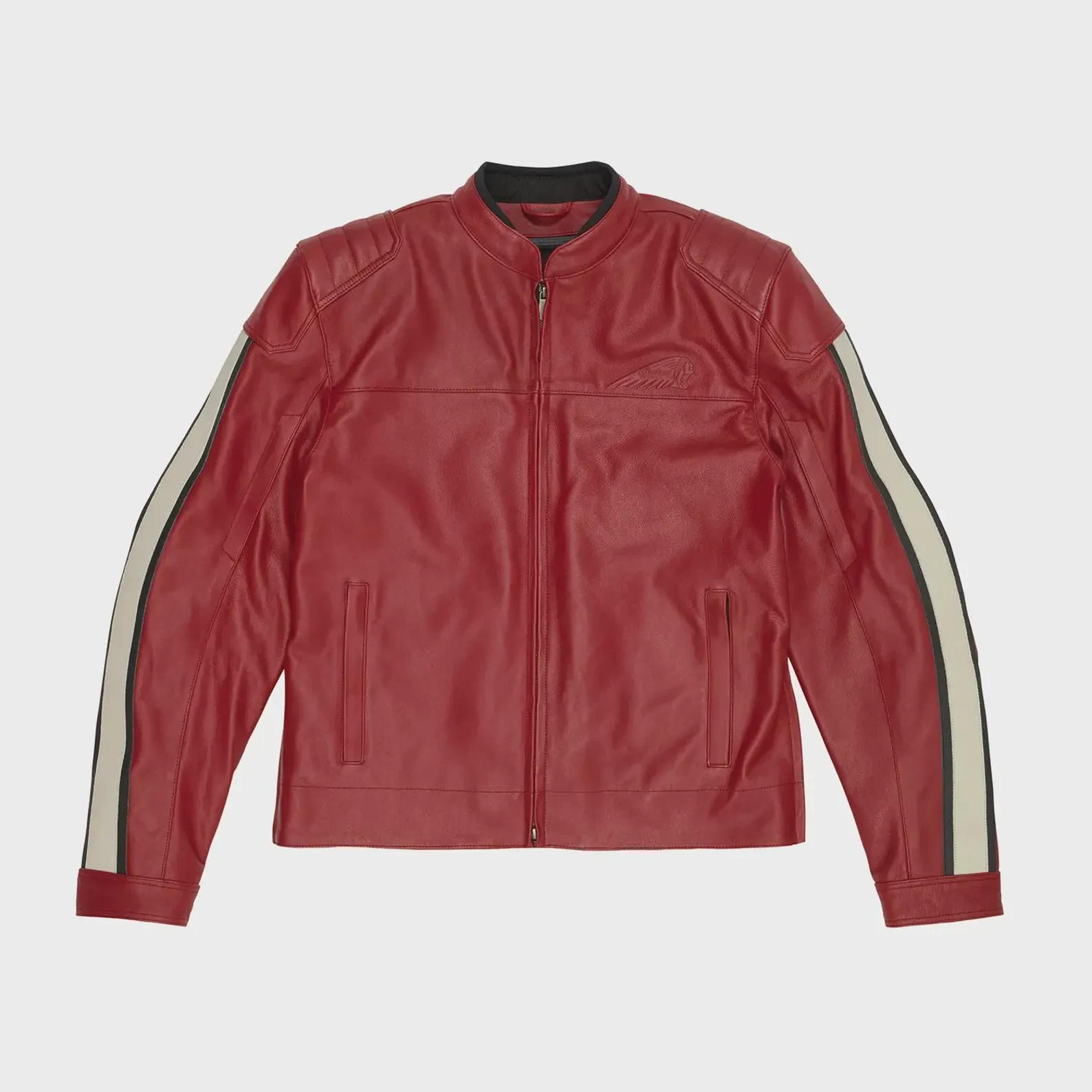 Indian Motorcycle Leather Jacket Vintage Racer Style Genuine Biker Riding Jacket