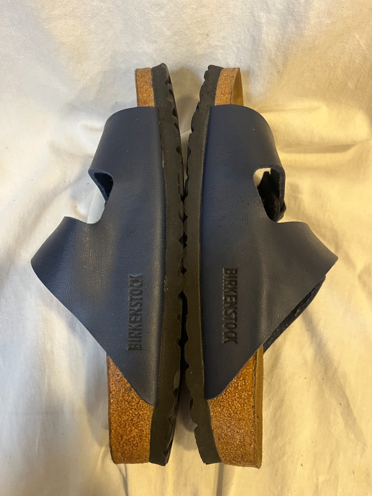 Birkenstock Arizona Soft Footbed Navy Blue Birko-Flor Sandals Size 36 US Women 5