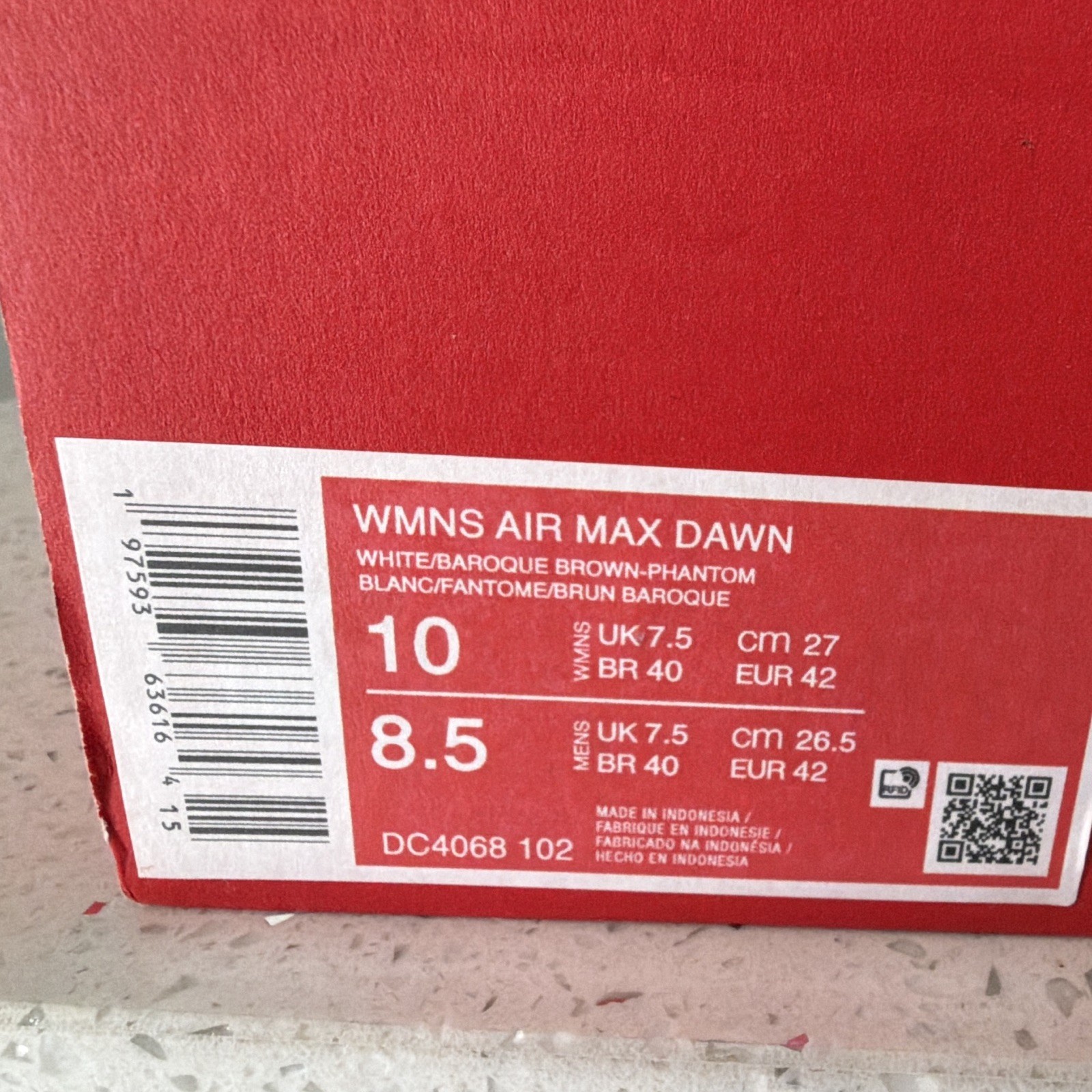 Nike Air Max Dawn Women’s Mesh Low Top Lace-Up Sneakers DC4068-102