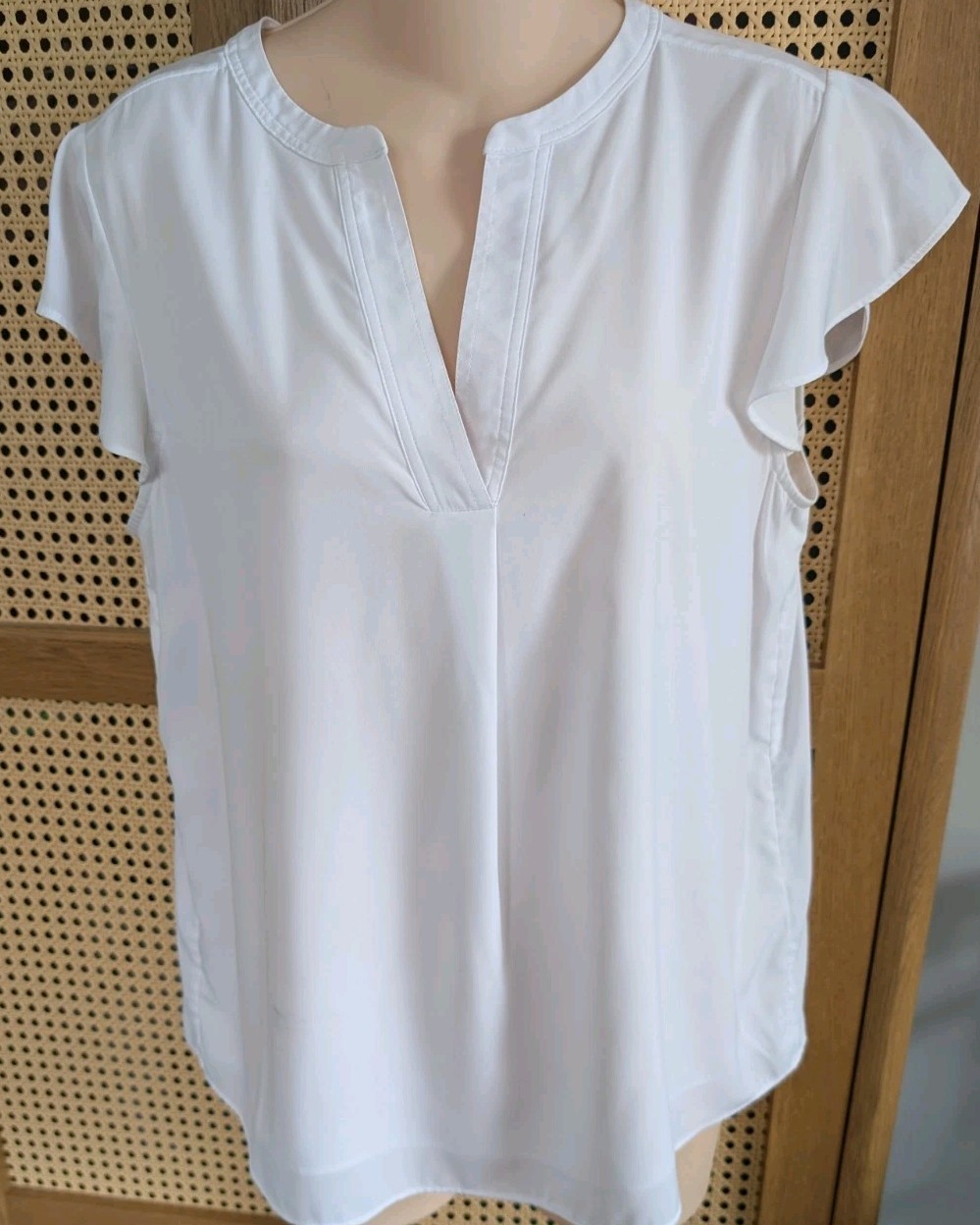 Calvin Klein Tunic Collar White Women’s Blouse