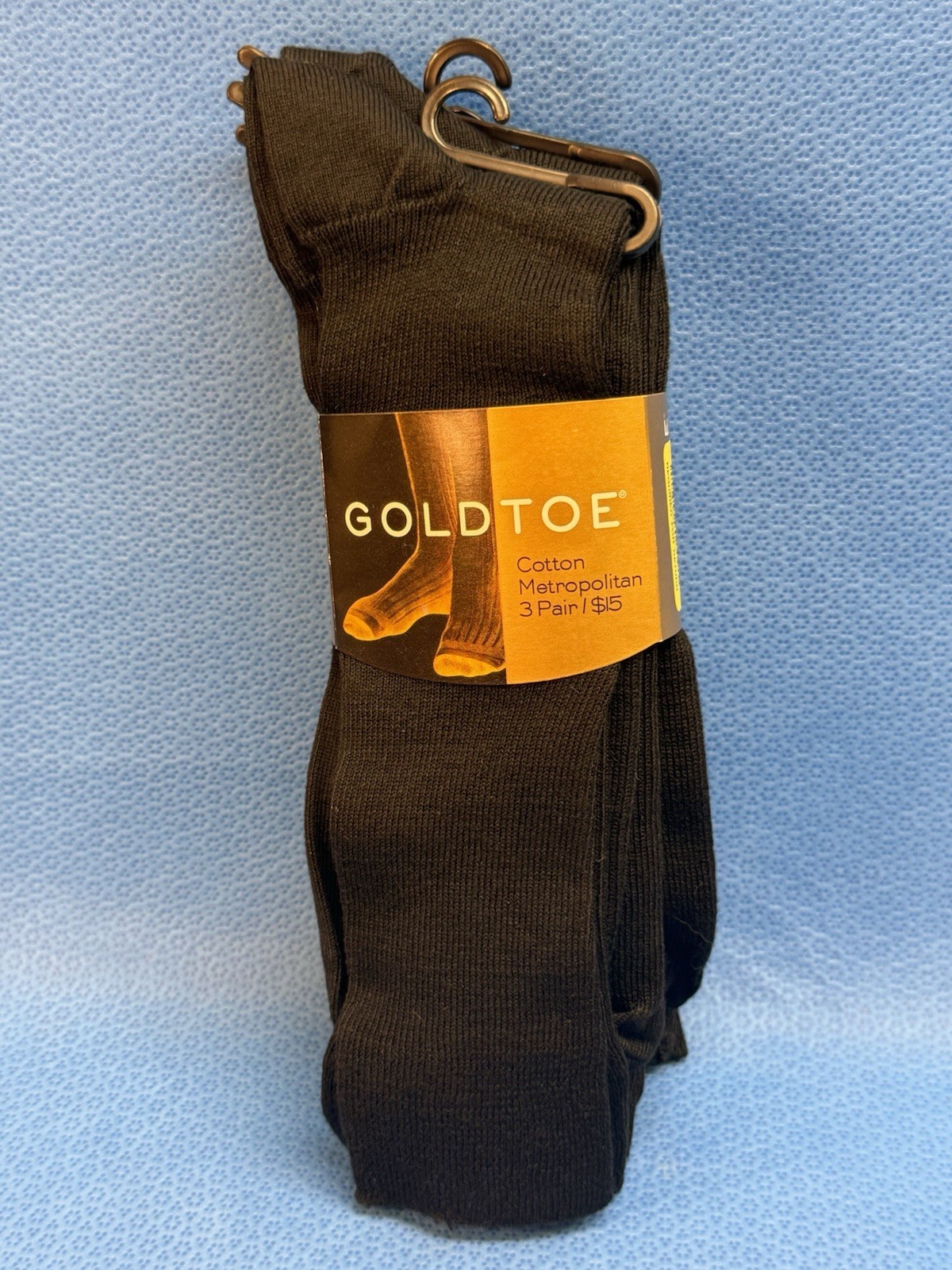 New, 3 Pair Gold Toe Men’s Metropolitan Dress Socks, Large, 65%Cotton 35% Nylon