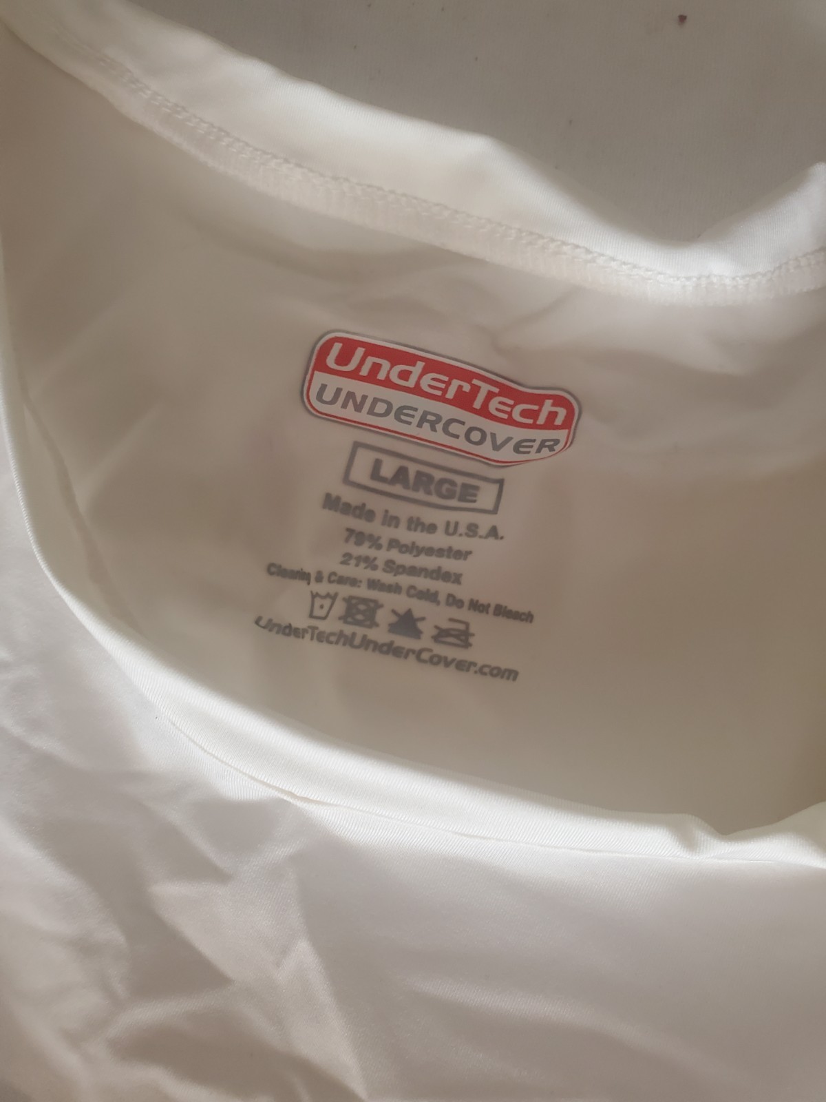 Undertech Undercover Concealment Women’s Tank Top Shirt White Size Large