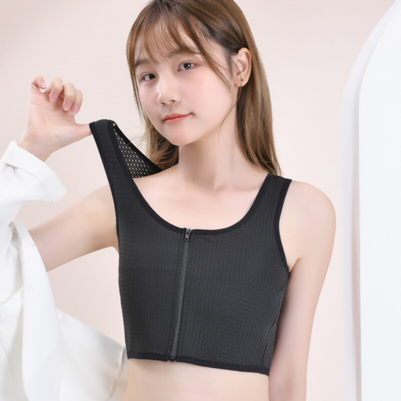 Trans Lesbian Tomboy Strengthen Flat Chest Binder Short Vest Breast Cover