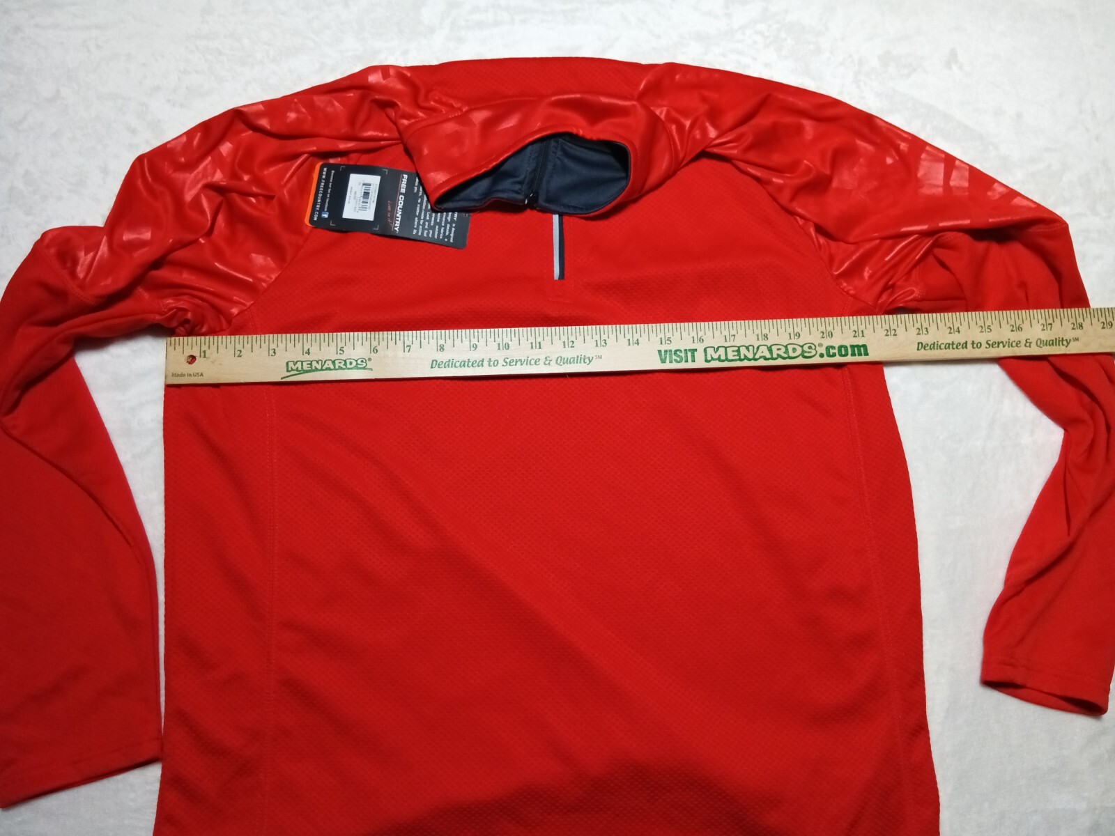 Free Country Men’s XL 1/4 Zip Pullover Long Sleeve Cycling Gym Athletic Shirt
