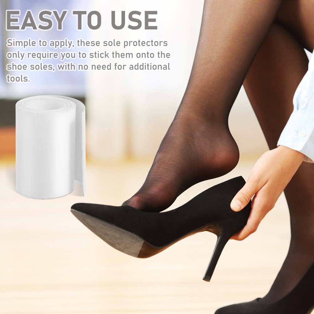 Durable Eva Sole Protector Stickers Non Slip Adhesive Shoe Bottom Pads White