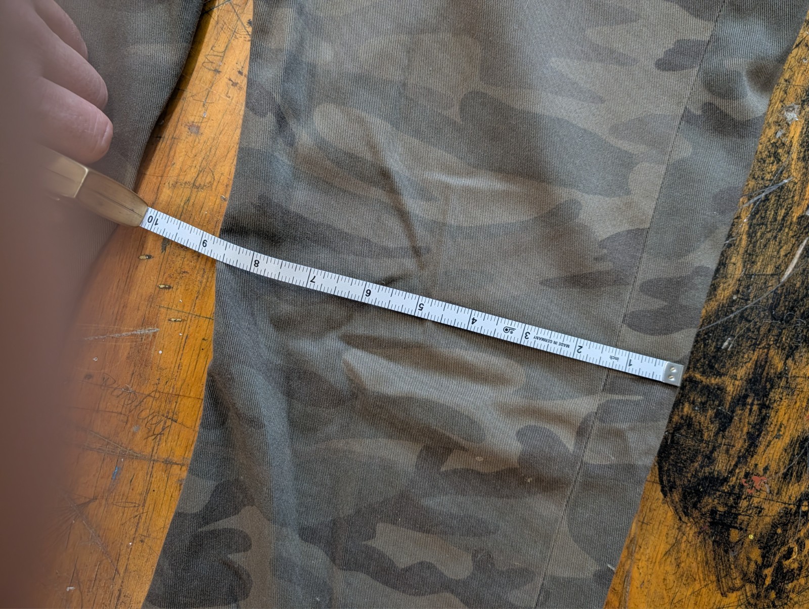 Williamsburg Garment Co Grand St 35 Camo Pants USA Made Slim Fit 34×32