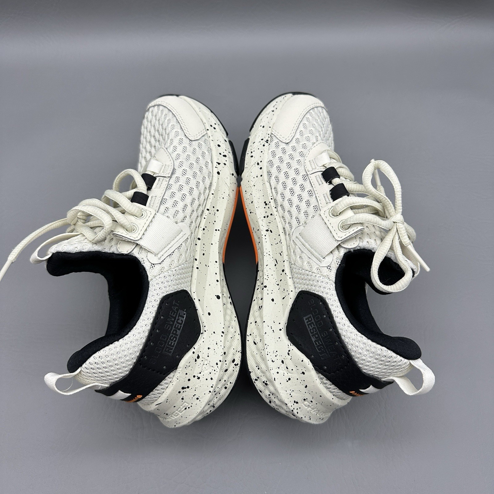 Under Armour Project Rock BSR GS Silt Speckled Boys Size 4 Training Shoes EUC