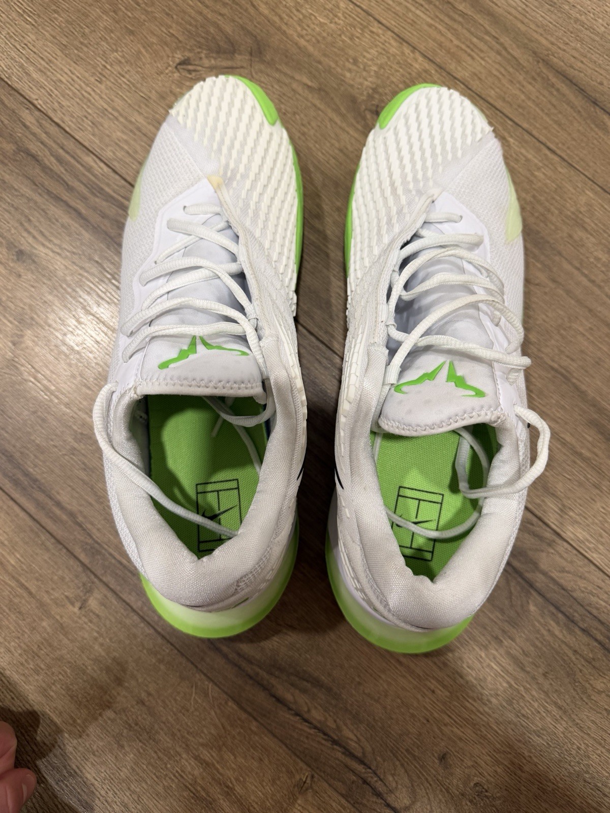NikeCourt Zoom Vapor Cage 4 Rafa ‘White Action Green’ Men’s Size 12