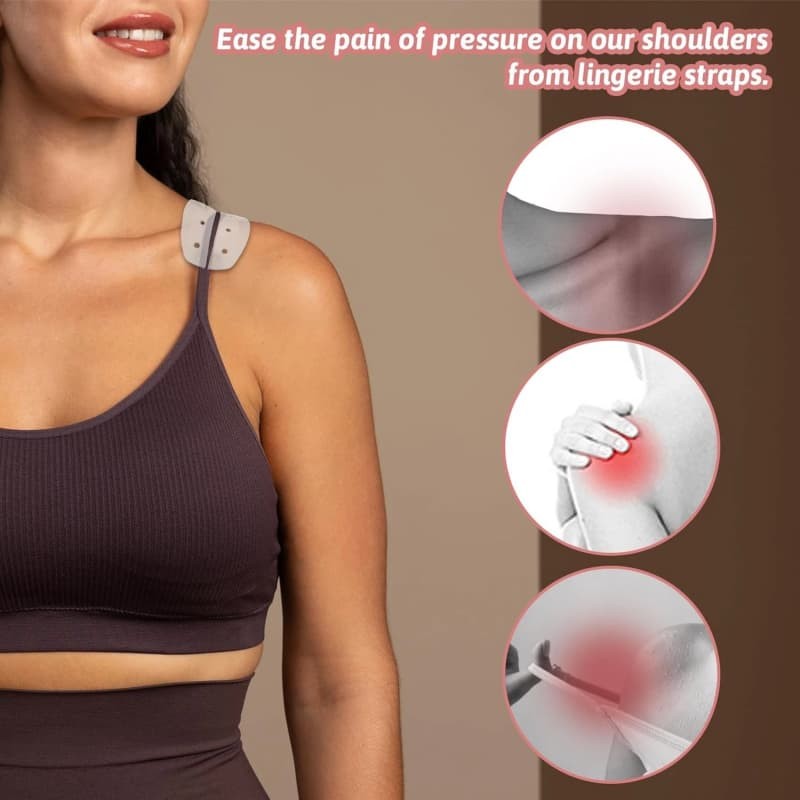 6X Silicone Bra Strap Cushions Holder Non-Slip Shoulder Protectors Rubber Pads