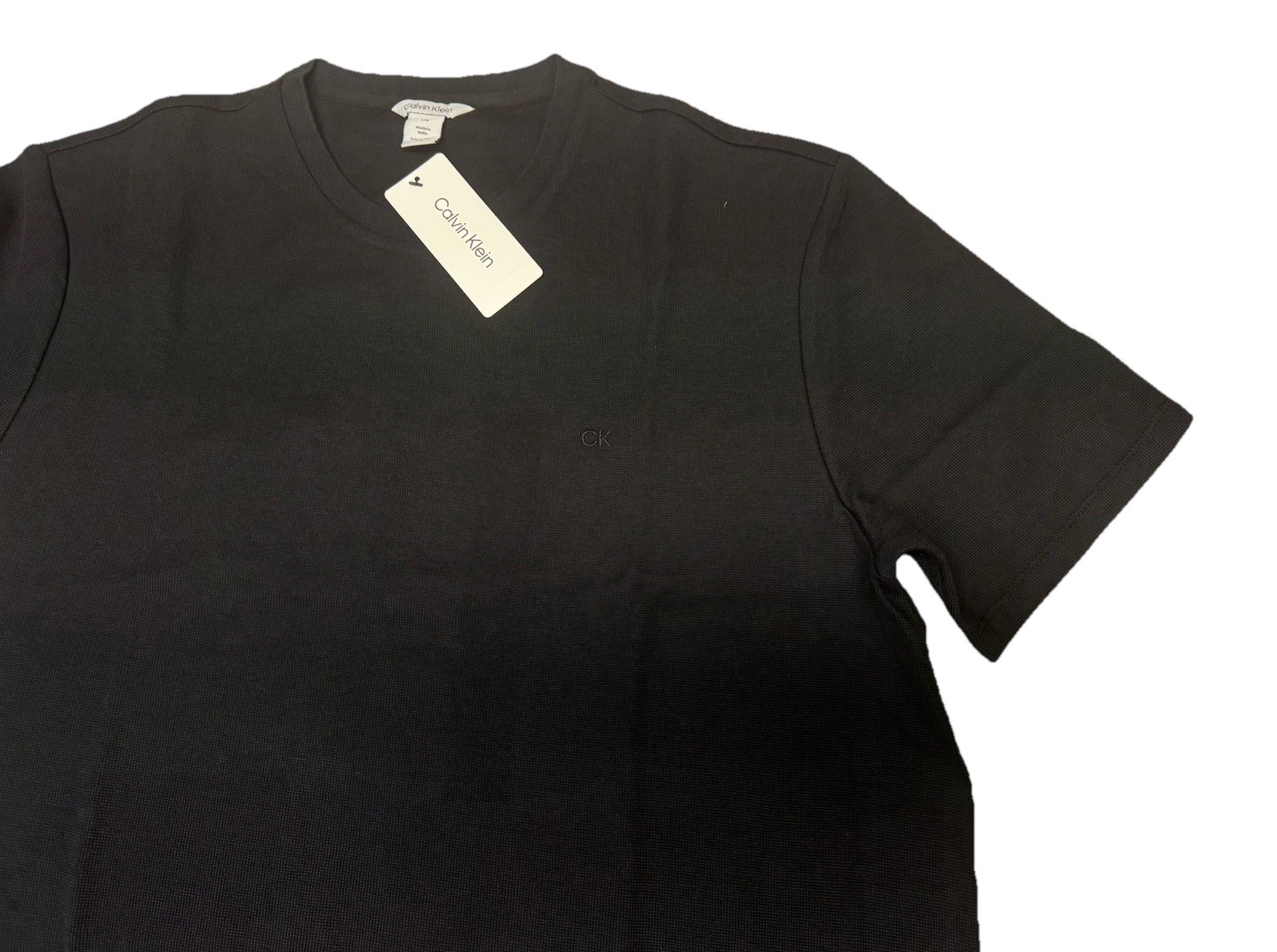 Calvin Klein Men’s Waffle Short Sleeve Tee T-Shirt – Size / Color Varies