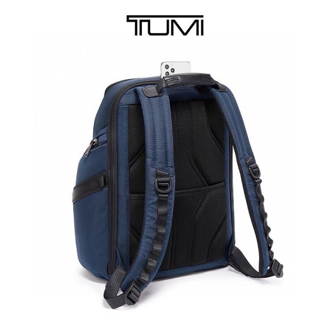 Tumi Alpha Bravo Search Backpack 232789 Nylon Navy Business Travel Bag outlet