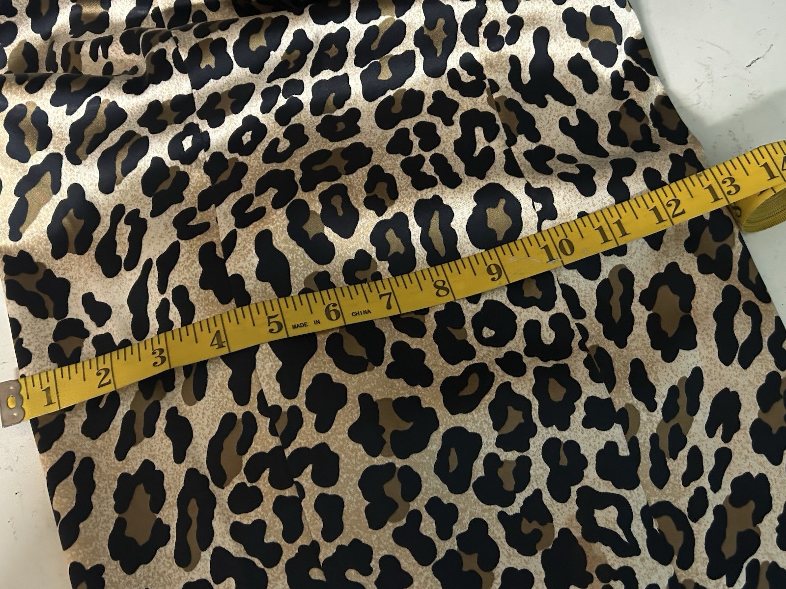 Retro Rockabilly Pinup Leopard Sateen Wiggle Dress Joanna Chen 6 50s Grunge VLV