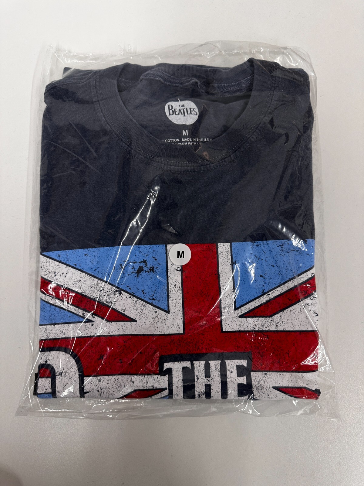 THE BEATLES MENS LONG SLEEVES LOGO T SHIRT