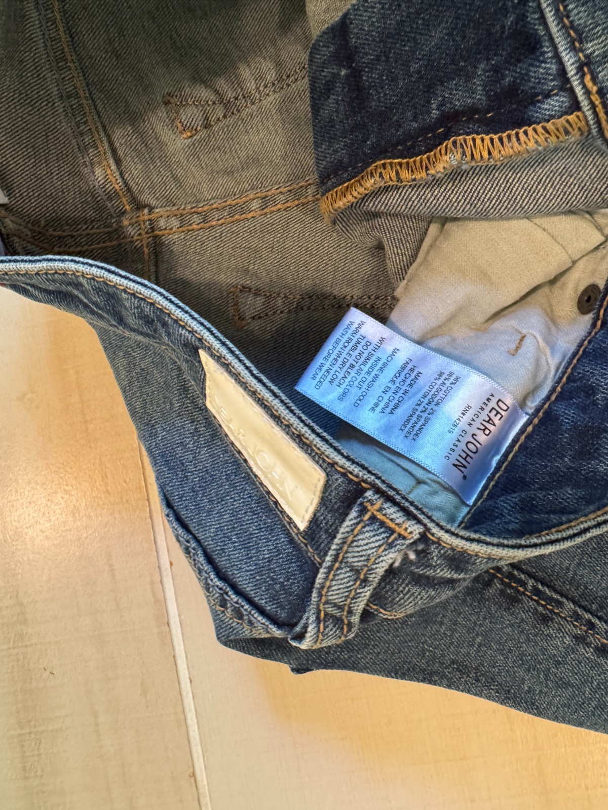 Dear John straight leg distressed denim jeans SIZE 25 women’s 28″ inseam