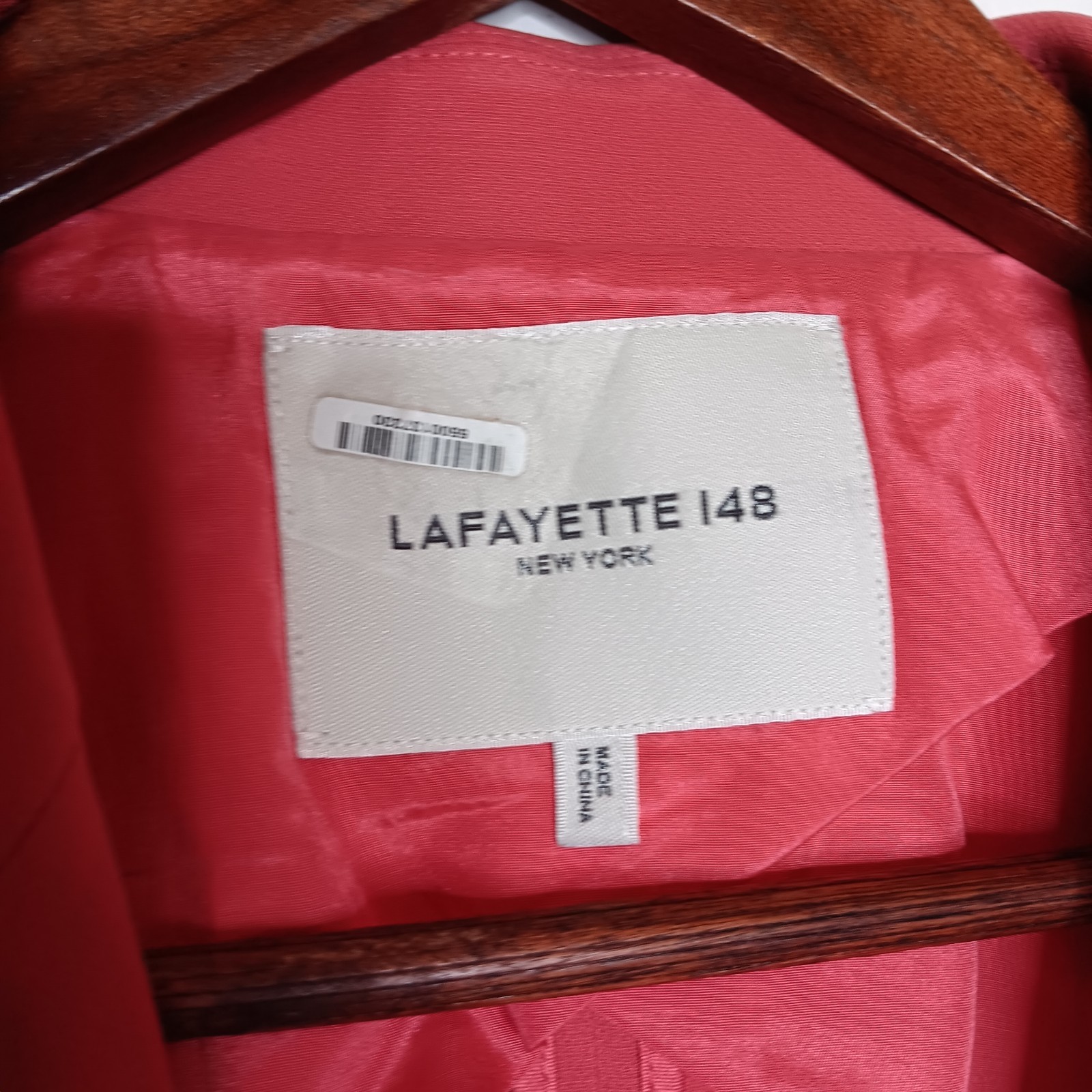 Lafayette 148 New York Suit Set Blazer 10 Pants 8 Coral 2 Piece Career Luxury