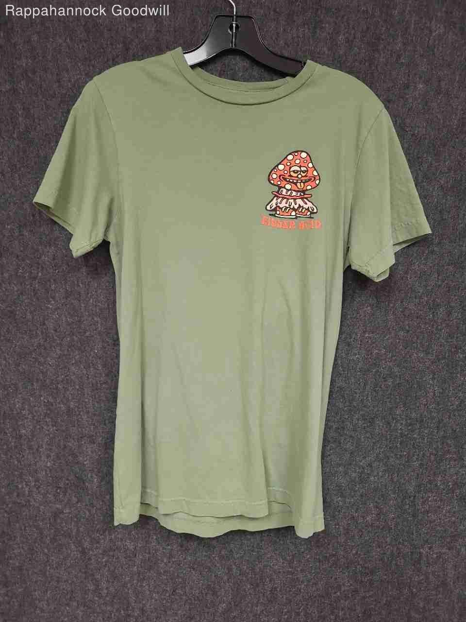 Killer Acid Mushrooms Are My Friends Graphic T-Shirt Sage Green Sz S