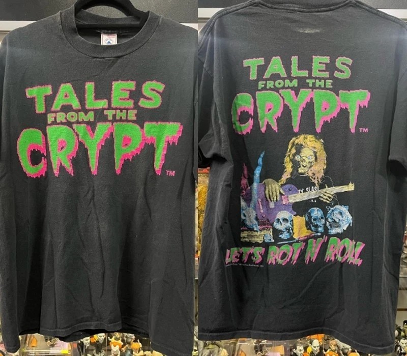 Tales From The Crypt Movie 90s Rare Design 2 sided Black T shirt Men Women