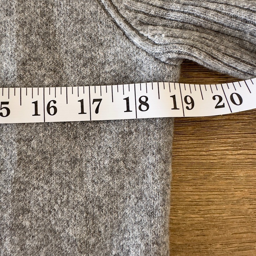ADRIENNE VITTADINI Women’s 100% 2-Ply Cashmere Coat Open Cardigan-Grey-Sz XS