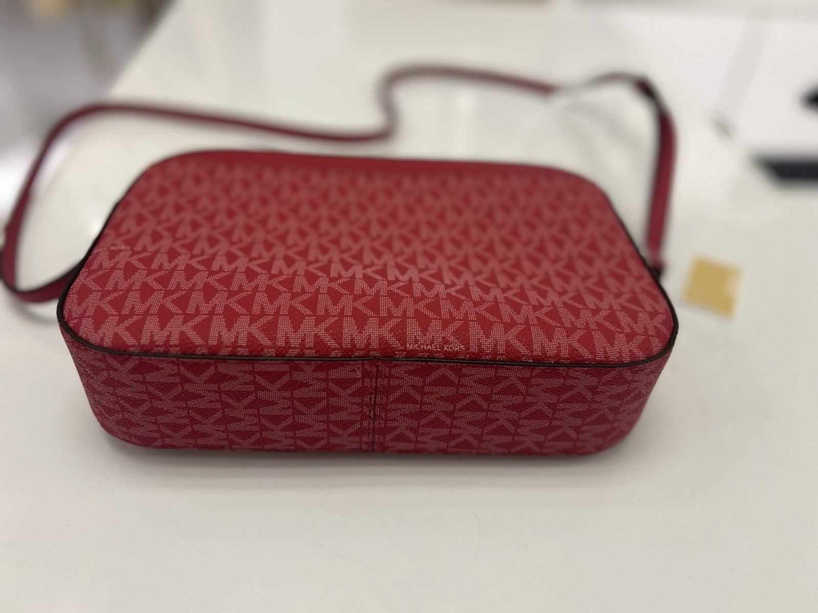 Michael Kors Large Handbag Purse Handbag Messenger Crossbody Bag Dark Raspberry