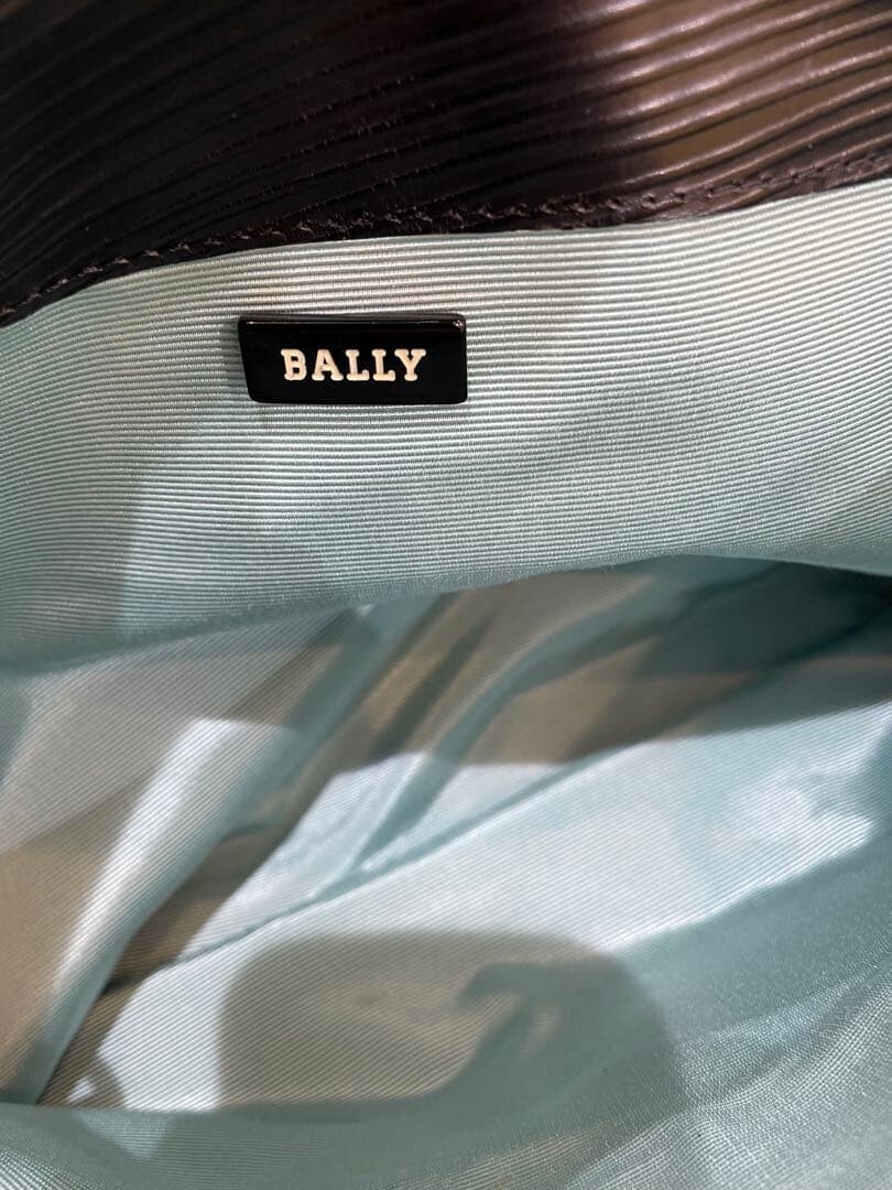 Bally Black Double Zip Shoulder Tote Bag Women 11.8in x 8.7in x 5.1in