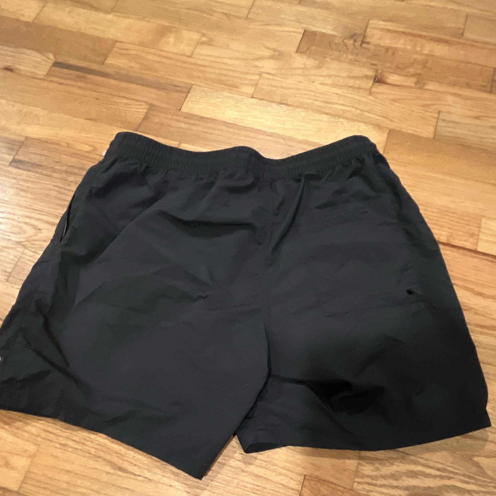Empyre Men’s Black Solid Swim Shorts M Drawstring Elastic Waist Pockets