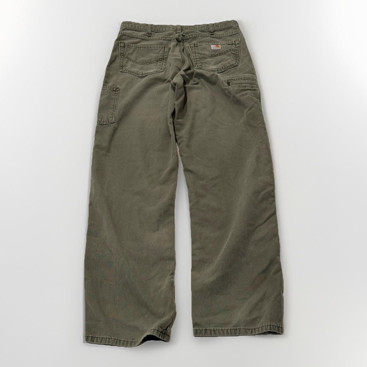 Carhartt FR Pants Mens 33×34 Green FRB159 MOS Fire Resistant Vintage Mexico