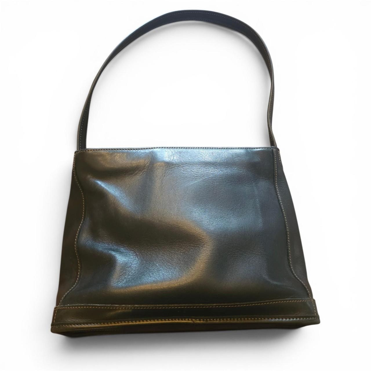Vintage Coach 1990s 90s Vintage Bleeker Black Leather Purse Shoulder Bag #9310