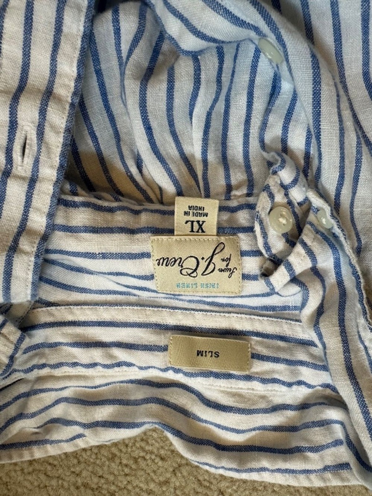 J. Crew Slim Baird McNutt Irish linen shirt