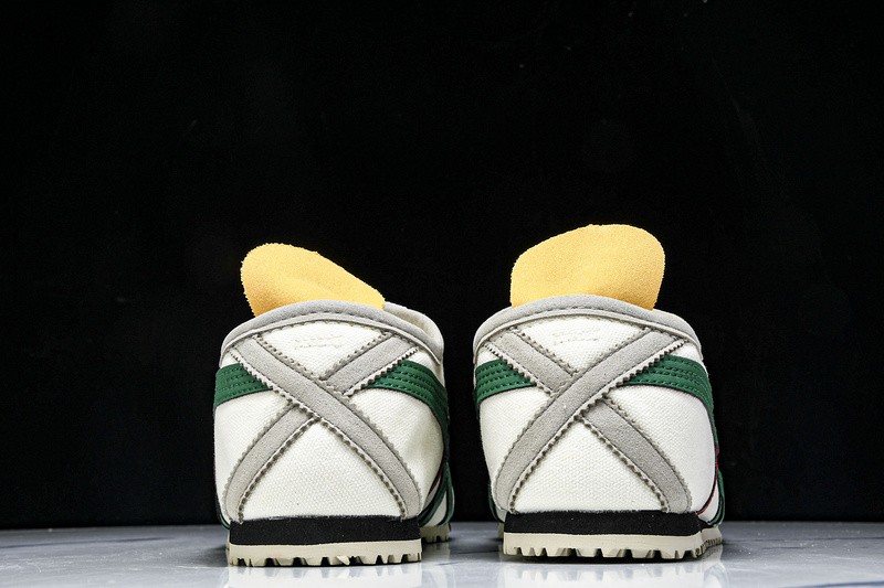 Onitsu*ka Tiger Mexico 66 Birch Green Red Yellow DL408-1684 Unisex Size 4-11