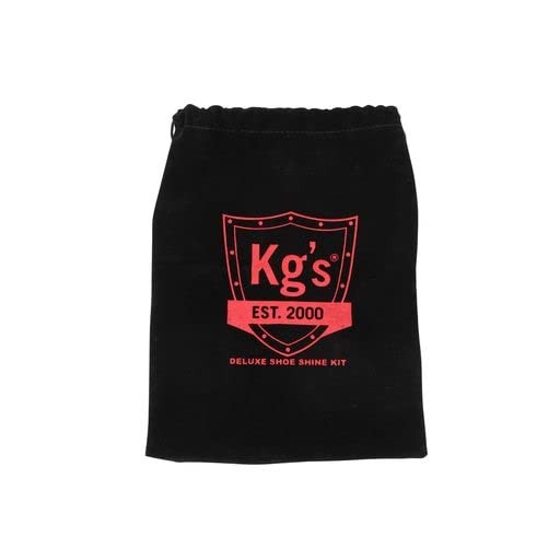 Kg’s Black Polish & Shoe Shine Kit – Includes Standard,