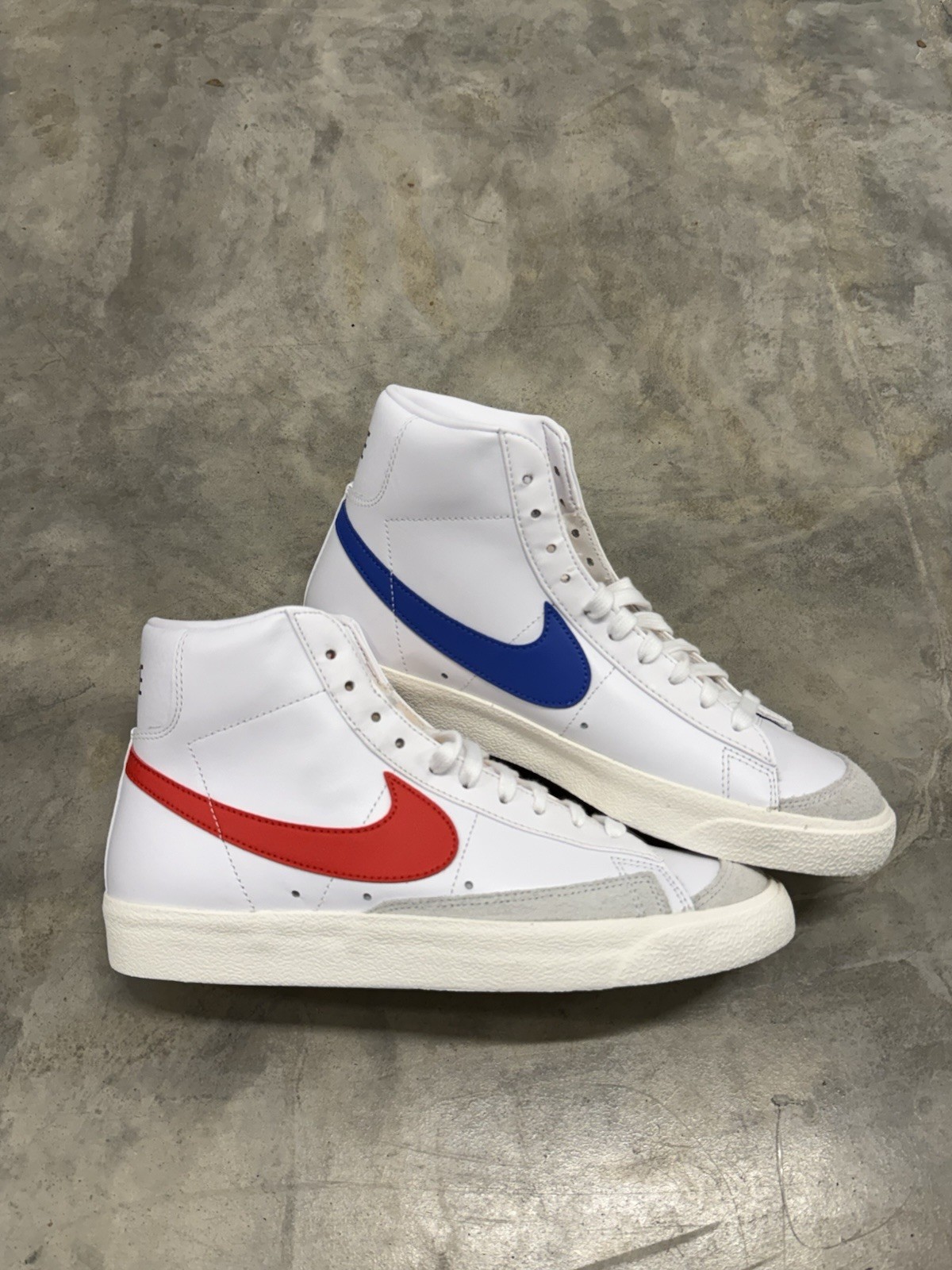Nike Blazer Mid ’77 “Mismatched” Men’s Shoes White-Medium Blue BQ6806-117