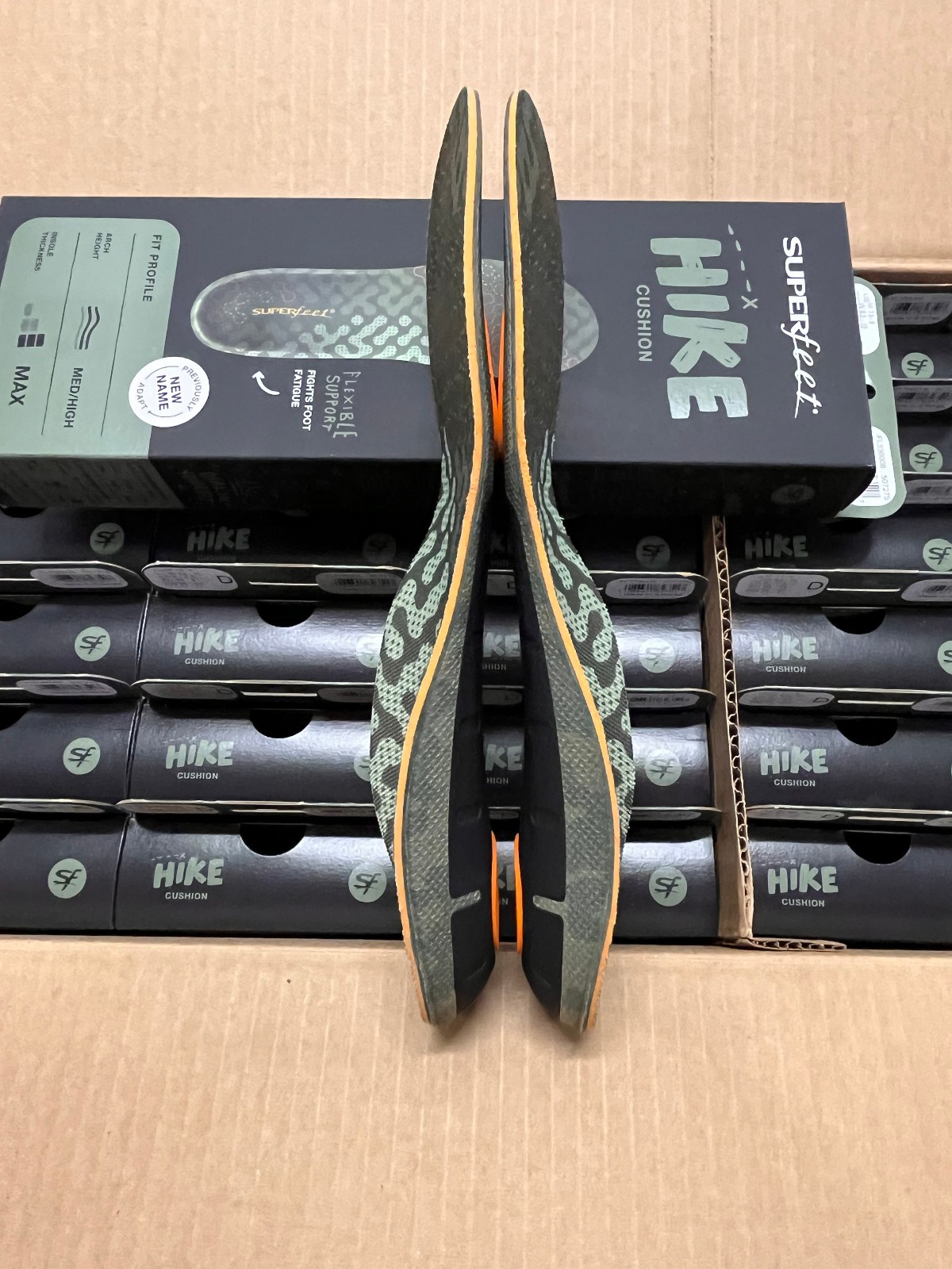 Superfeet Hike Cushion Insoles inserts Size D – M7.5-9 W8.5-10