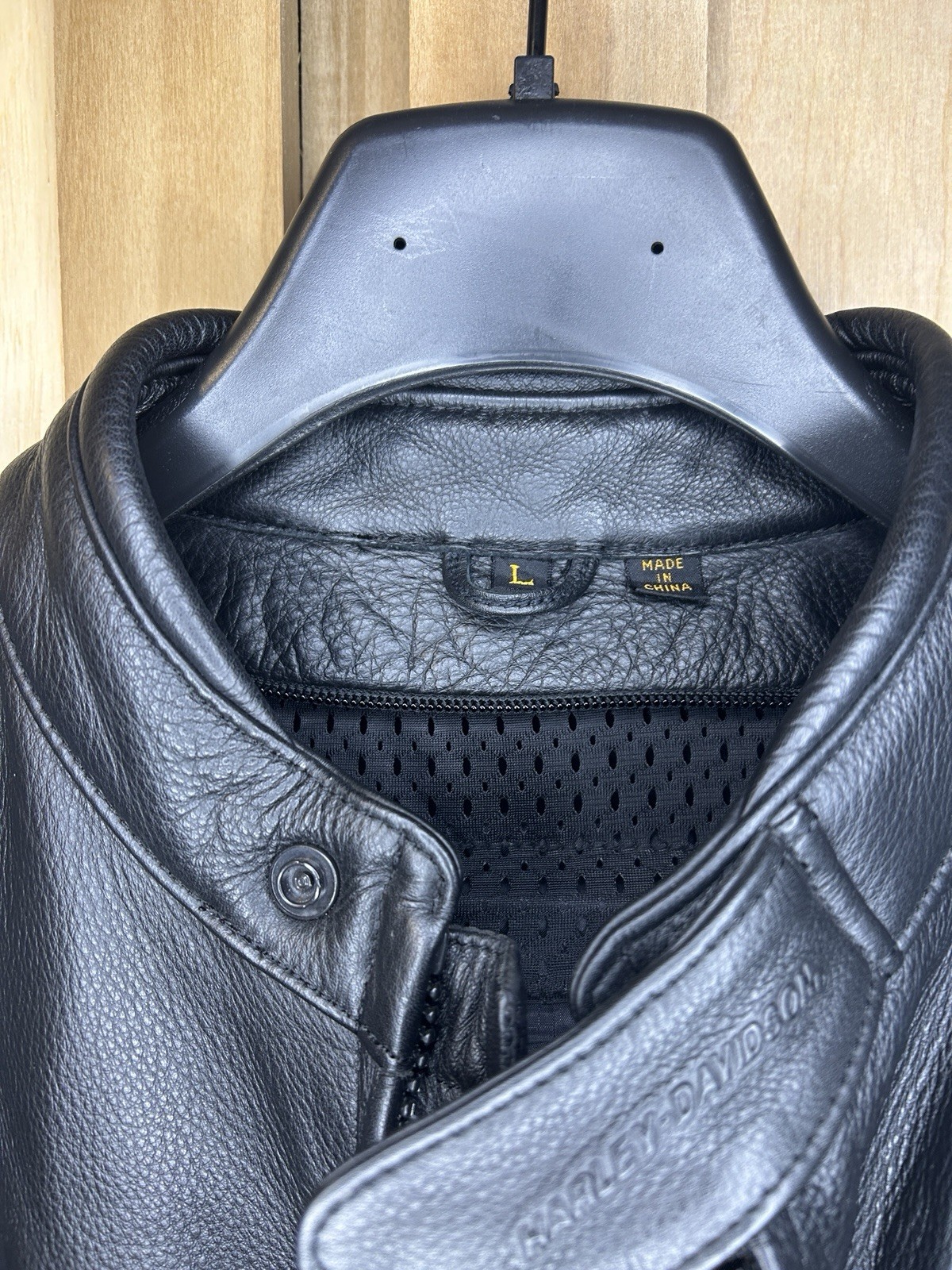 Premium Harley-Davidson FXRG Leather Riding Jacket NEVER USED Size L