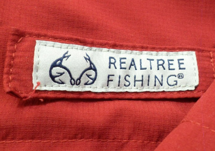 EUC DESIGNER REALTREE FISHING RED BUTTON SHORT SLEEVE SHIRT 3X-LARGE