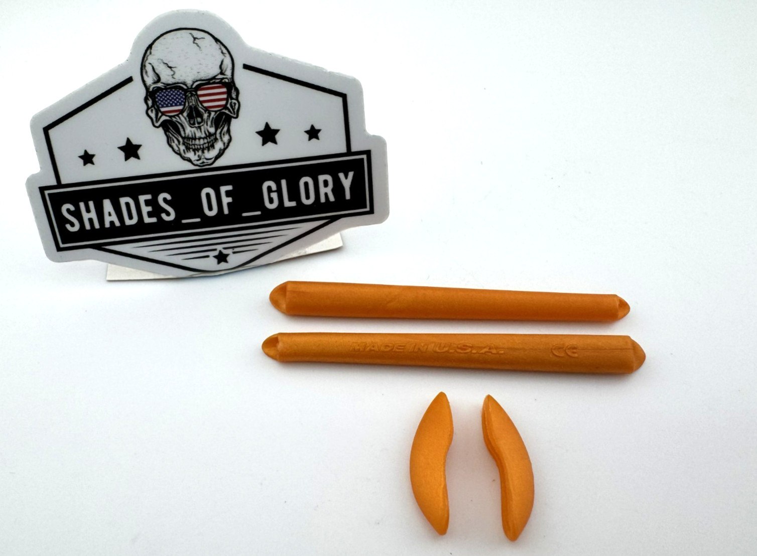 OAKLEY XX TWENTY EARSOCKS NOSEPIECE RUBBER KIT GOLDENROD AUTHENTIC OEM 06-488
