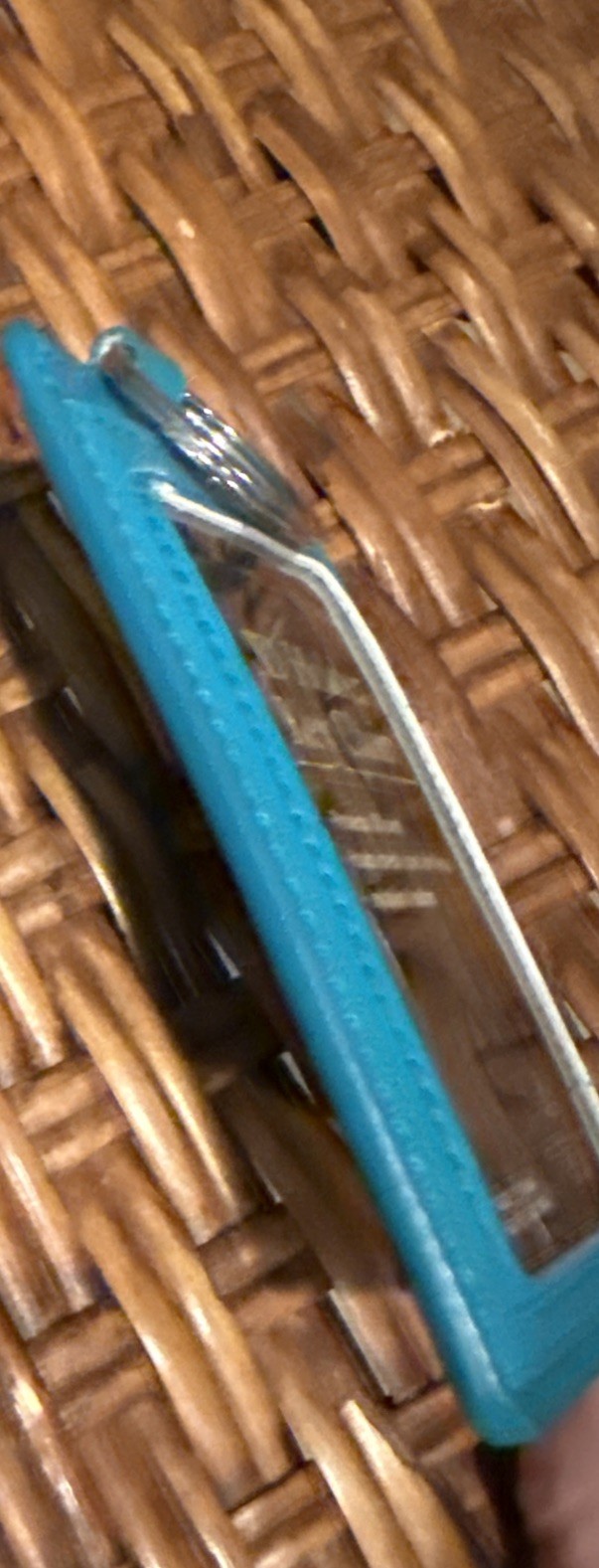 ID Holder Key Chain Teal