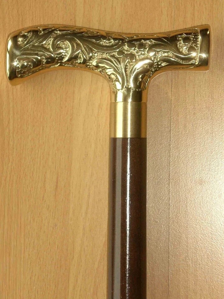 New Antique Brass Designer Handle Vintage Only Handle for Walking Stick