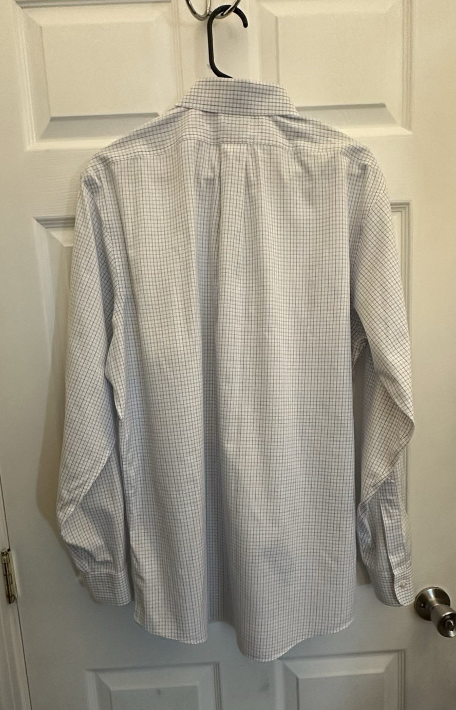 Brooks Brothers Men’s Regent Non-Iron Blue/white plaid size 16.5-35- #0194