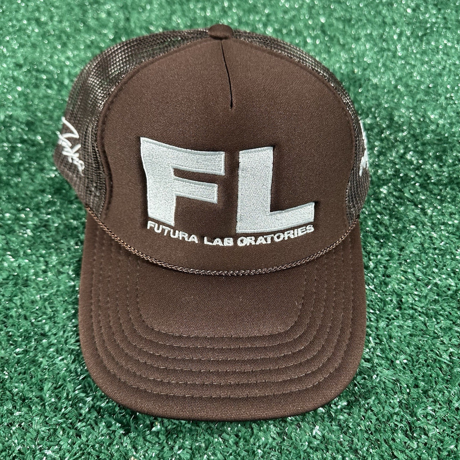Futura Laboratories Travis Scott Cactus Jack Exclusive Brown Trucker Hat New